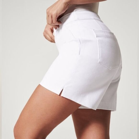 Spanx On-the-Go 6” Shorts with Ultimate Opacity Technology Shorts in White M - Picture 6 of 11